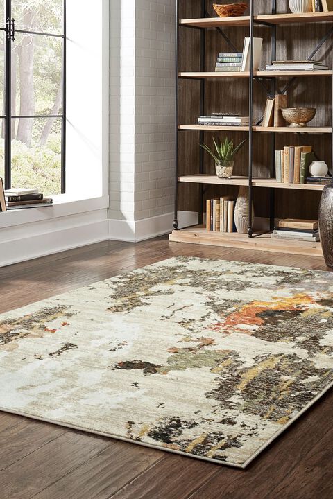 Evolution 7770J Beige 7'10" Round Rug