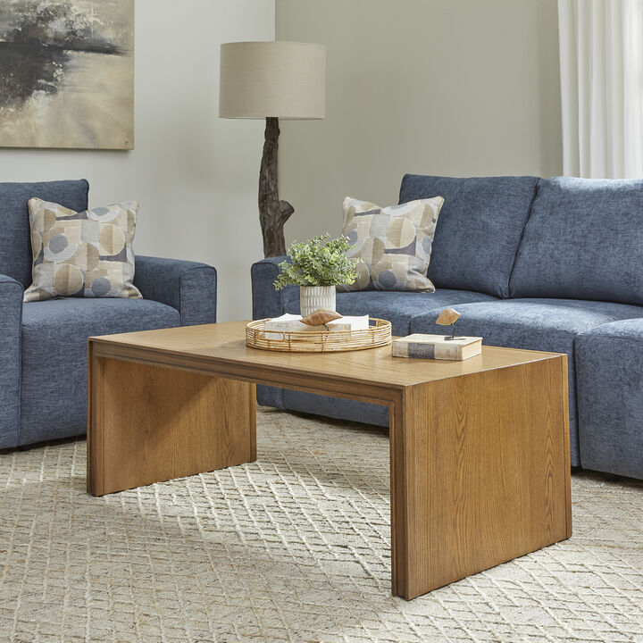 Waterfall Brown Rectangular Coffee Table