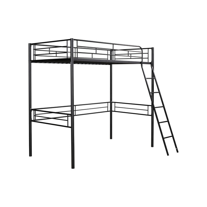 Metal Loft Bed, Twin