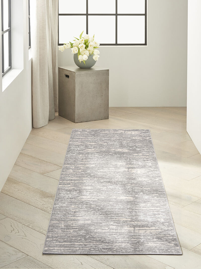 CK005 Enchanting ECH03 Gray/Beige 2'3" x 7'3" Rug