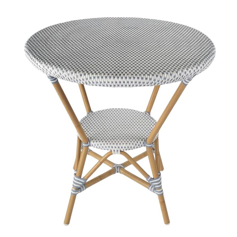 Butler Specialty Tobias 30 in. W Outdoor Round Rattan and Metal Bistro Table image number 0