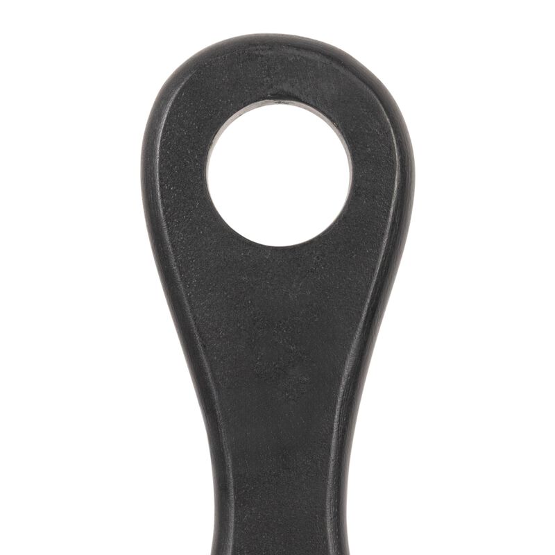 Mango Wood Cheese and Cutting Board with Round Opening on Handle, Black image number 3