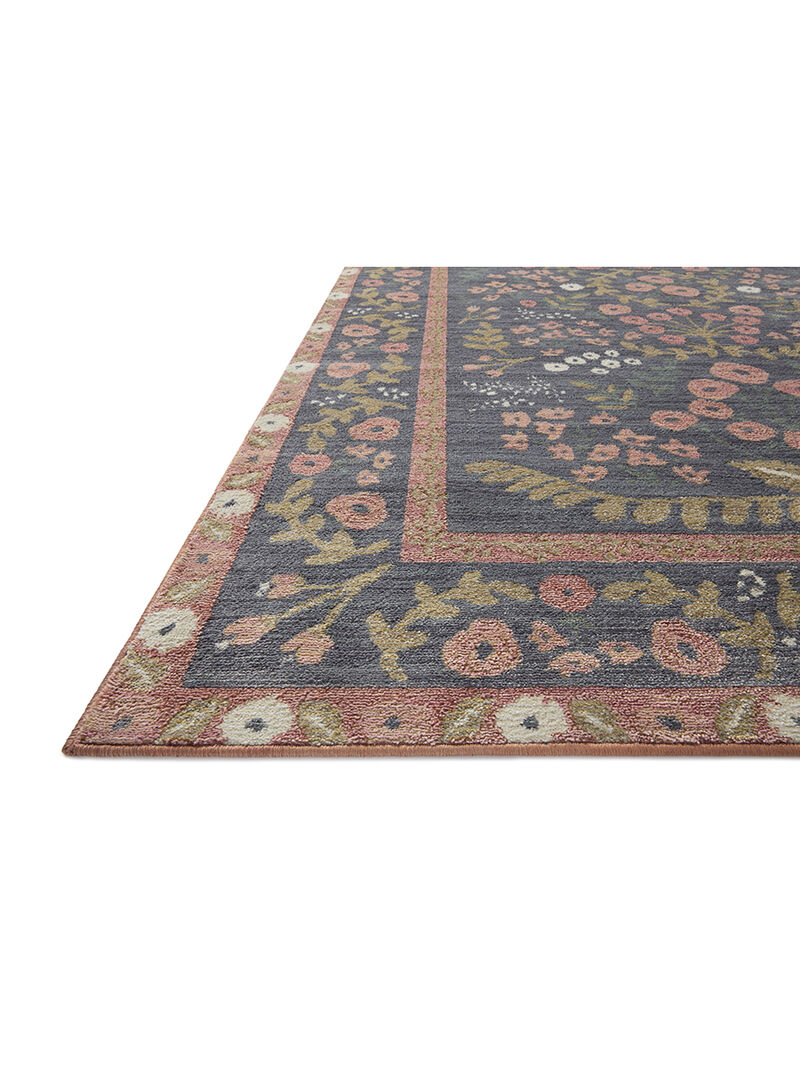 Fiore FIO01 Navy/Rust 6'3" x 9' Rug