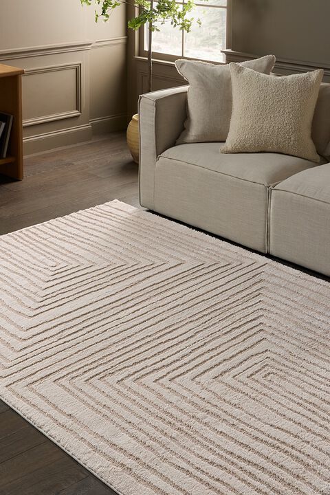 Jaida Fantana Ivory 8'10" x 12' Rug by Label J x Jaipur Living