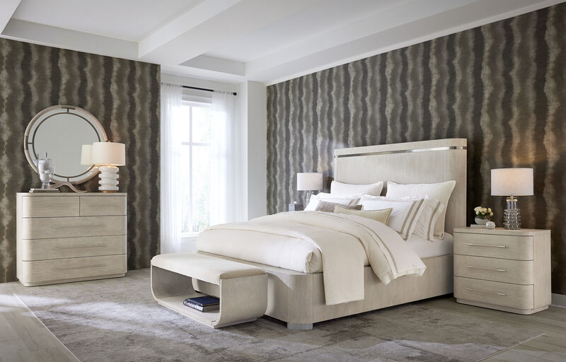 Modern Mood Beige Queen Panel Bed image number 1