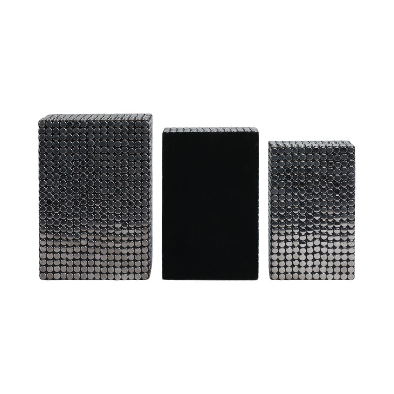 S/3 10/11/12" Studded Boxes, Black image number 5
