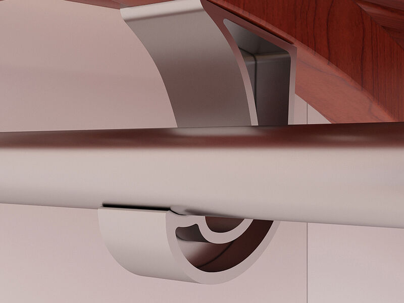 Solid Wood Reach-In Closet Organizer with 5  Drawers and Glass Doors