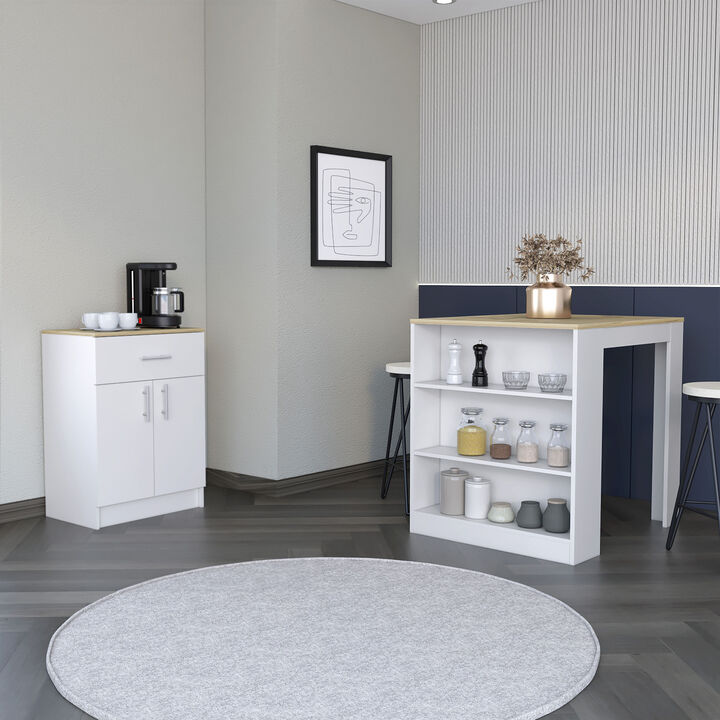 Streamdale Monroe Kitchen Island and Pantry Set