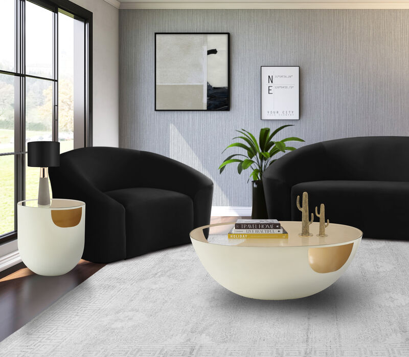 Meridian Furniture Doma Cream / Gold Coffee Table