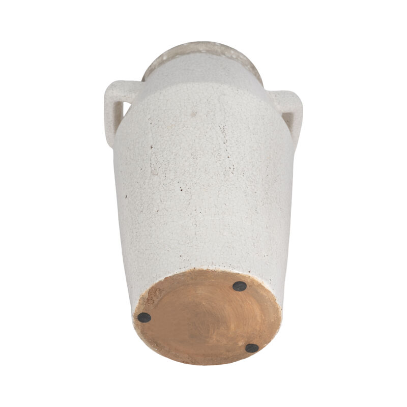 14" Ceramic Square Handle Vase