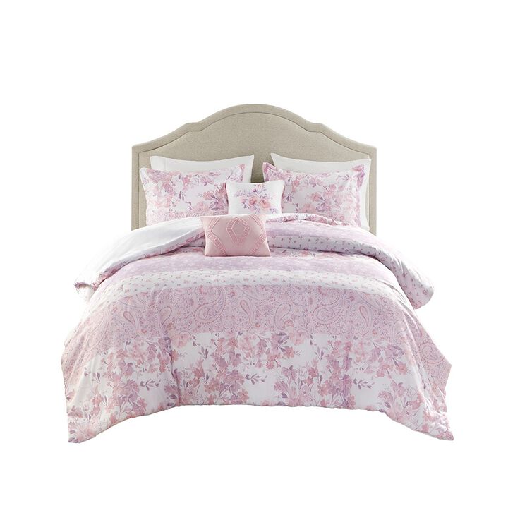 Gracie Mills Valeria Floral Paisley Comforter Set