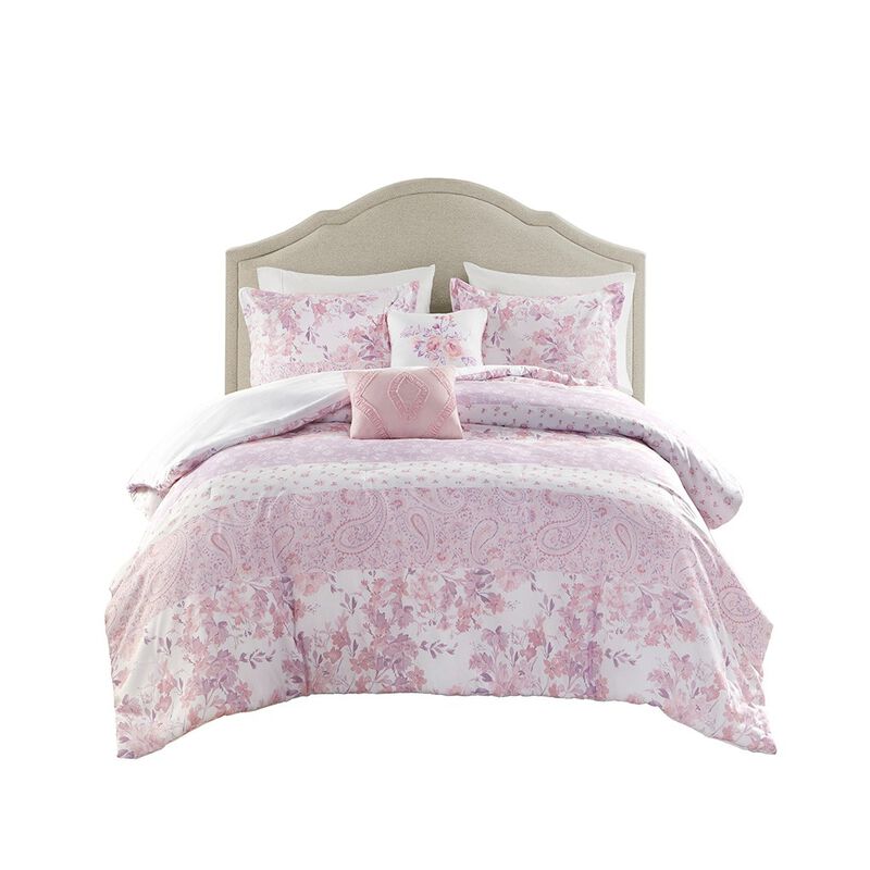 Gracie Mills Valeria Floral Paisley Comforter Set