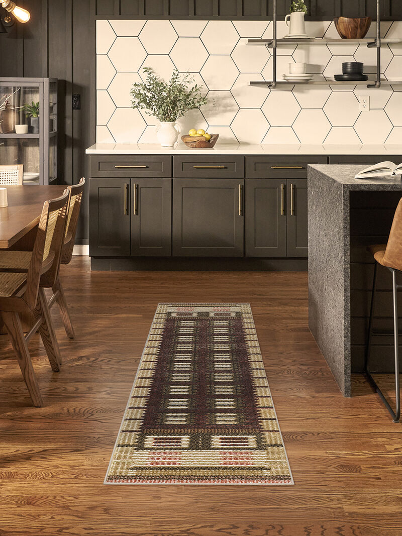 Nordic NRC16 Rust 2' x 6' Rug image number 5