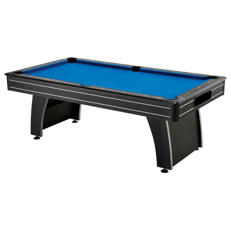 Luxury Pool Table with 2 Cues, Complete Billiard Ball Set, and Classic Green Felt Top