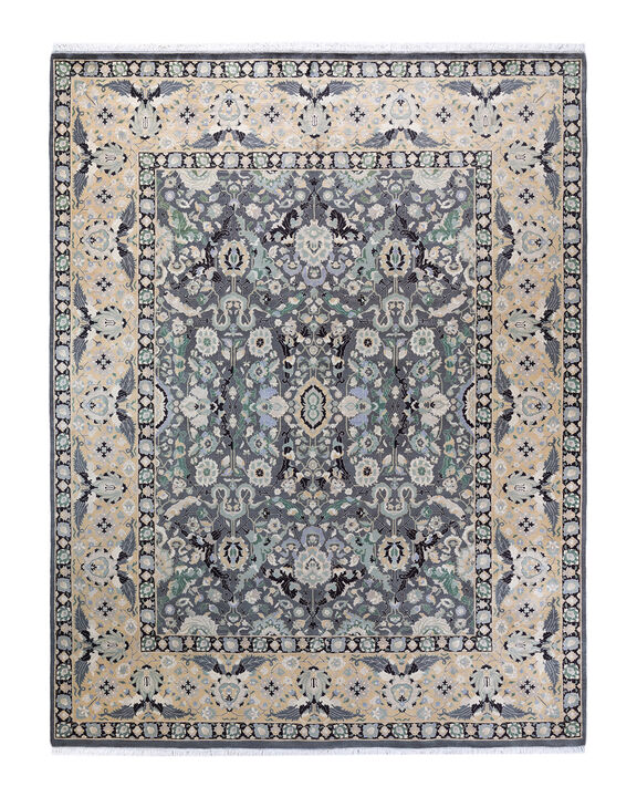 Mogul, One-of-a-Kind Hand-Knotted Area Rug  - Gray, 8' 1" x 10' 2"