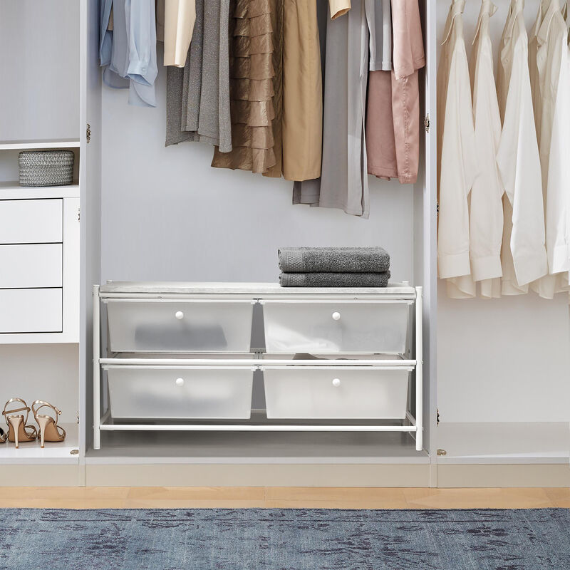 Suprima® Multipurpose Drawers with Shelf - Oak Top