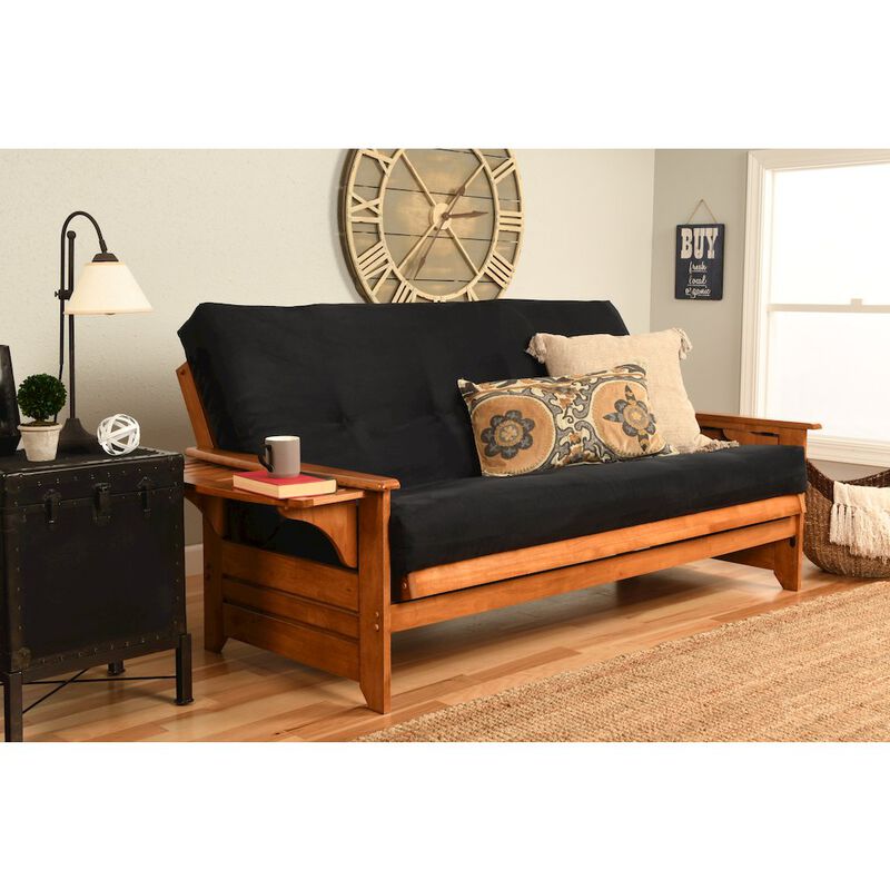 Phoenix&nbsp;Frame-Barbados&nbsp;Finish-Suede Black Mattress image number 2