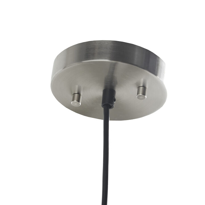 Gracie Mills Zane Bell-Shaped Glass Pendant Light