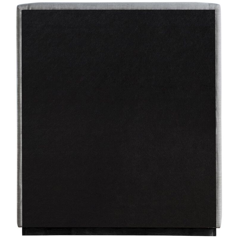 Meridian Furniture Flynn Grey Linen Textured Fabric Twin Bed