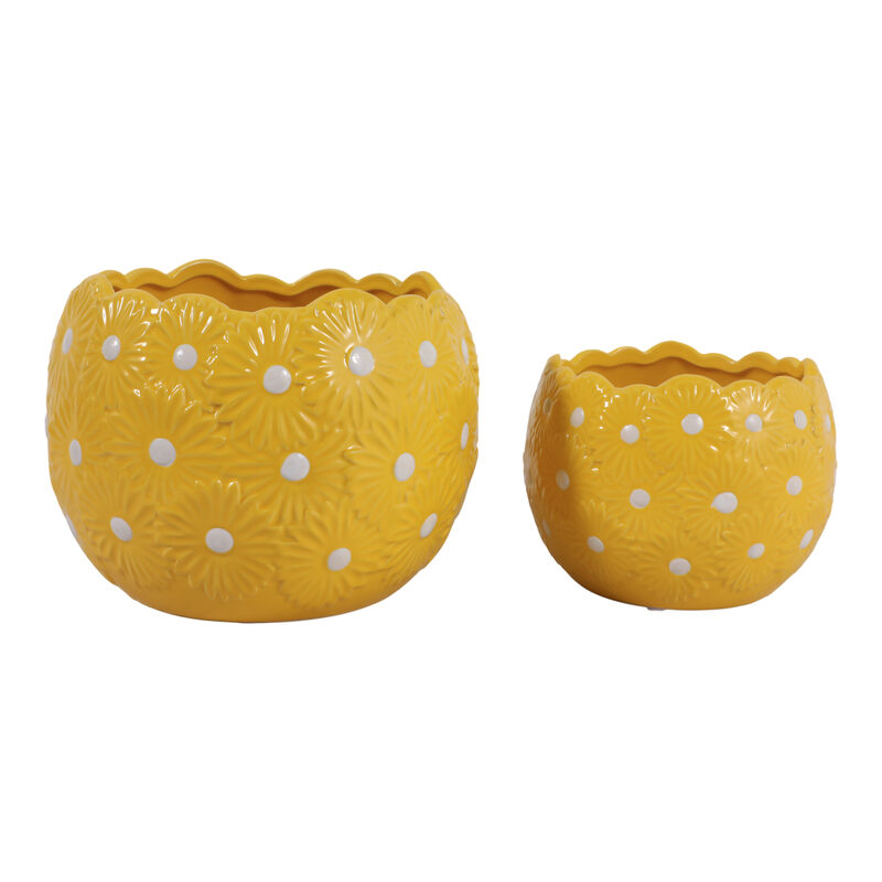 S/2 6/8" Daisy Planters image number 3