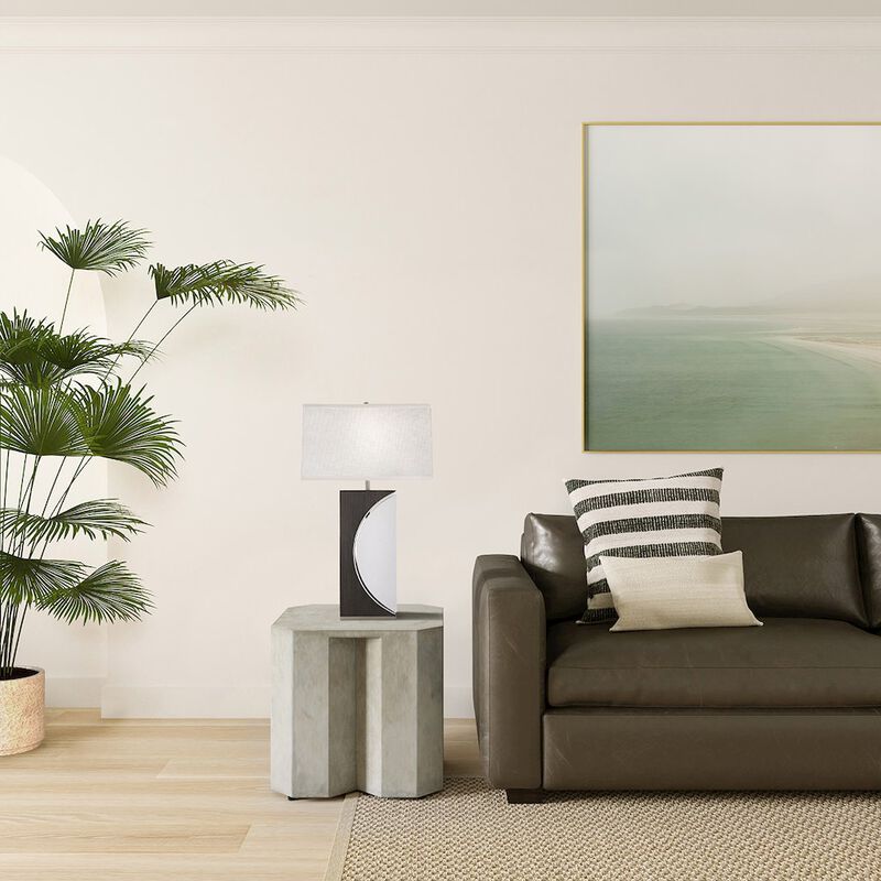 NOVA OF CALIFORNIA Half Moon Table Lamp - Charcoal Gray