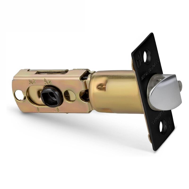 Mega Handles 2-Way Adjustable Privacy/Passage Replacement Door Latch | Universal for Half Moon Spindles