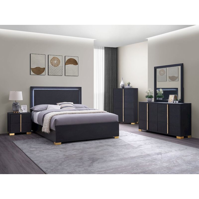 Coaster Co. of America Marceline 6-drawer Dresser with Mirror Black image number 4