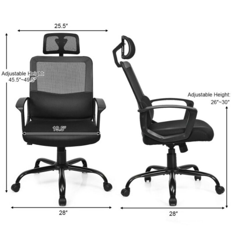 Mesh Office Chair High Back Ergonomic Swivel Chair