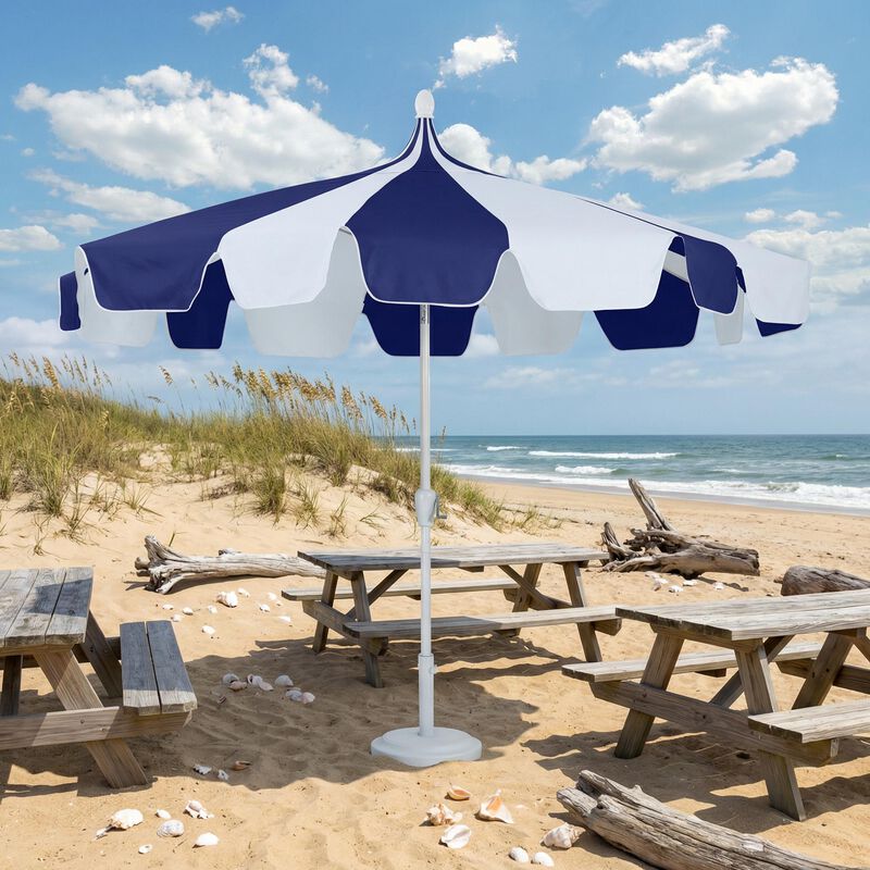 Mondawe 10 ft. Pagoda Patio Umbrella with Crank Lift & Tilt Adjustable in Black image number 2