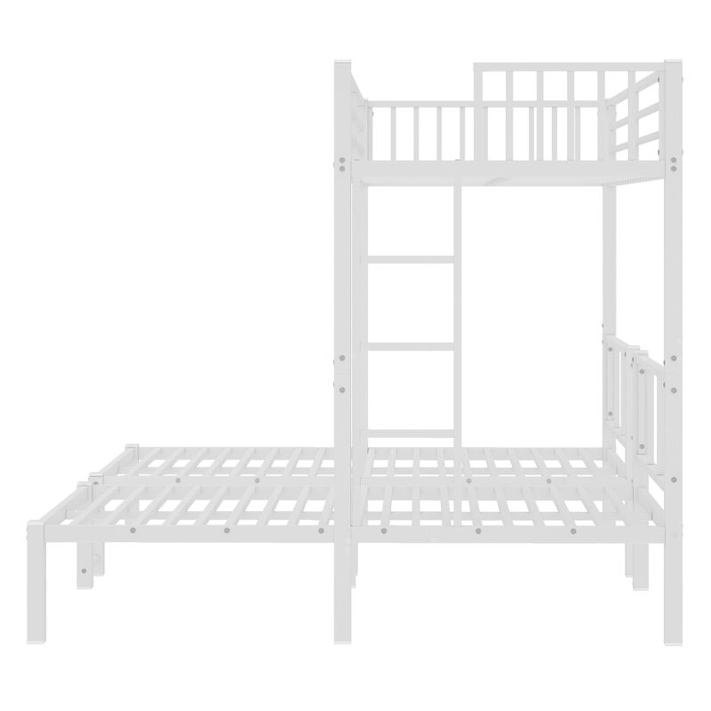 TATEUS Metal Triple Twin Bunk Beds for 3