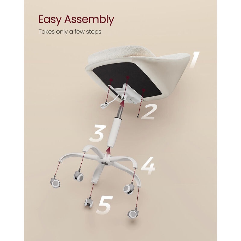 Office Chair with Cotton-Linen Fabric for Comfortable and Stylish Seating