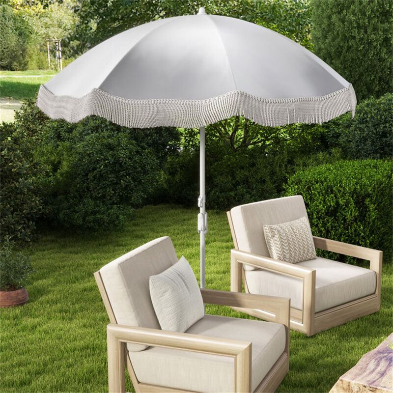 Offset Cantilever Umbrella with 360&deg; Rotation, Waterproof Sun Shade for Backyard