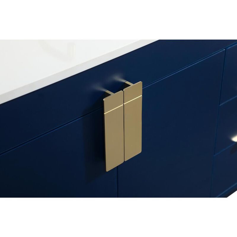 Elegant Kitchen and Bath 42 inch Single bathroom vanity in blue