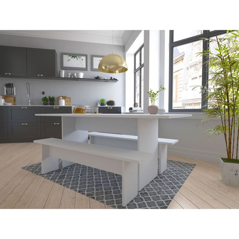 Nomad White Dining Set