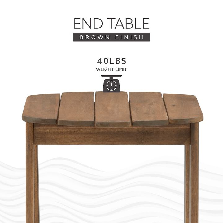 Red Adirondack End Table