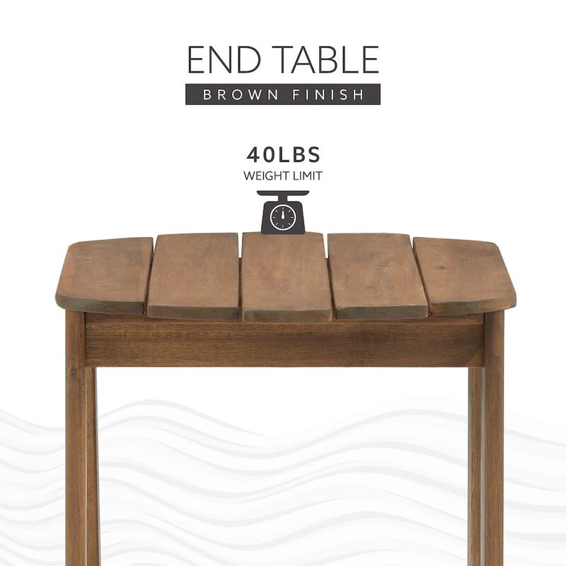 Red Adirondack End Table image number 1