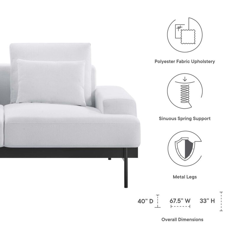 Proximity Upholstered Fabric Loveseat image number 6