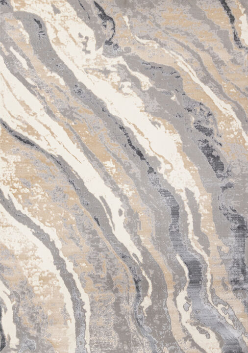 HomeRoots Abstract Area Rug