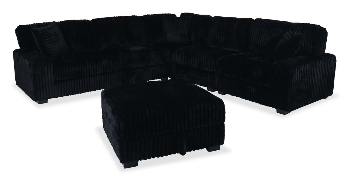 Nightfall 5‑Piece Power Sectional with Ottoman
