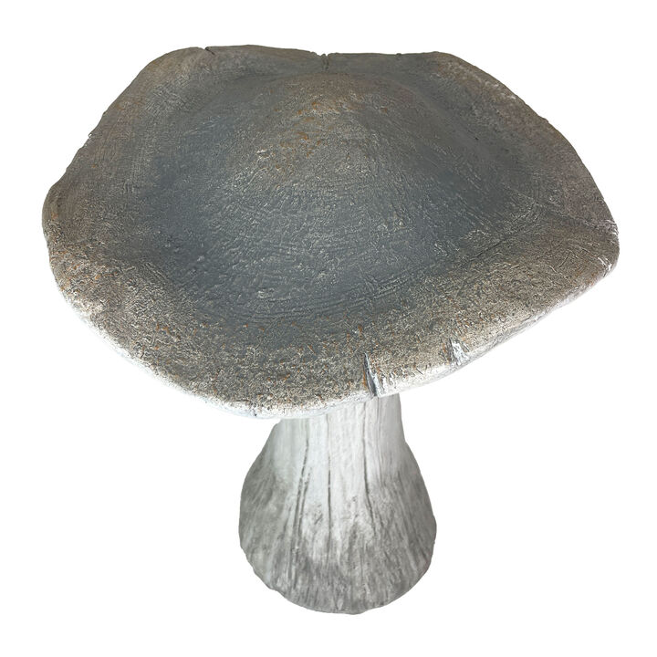 Mushroom Statue 17" High, Outdoor Indoor Magnesium Oxide Garden Decor