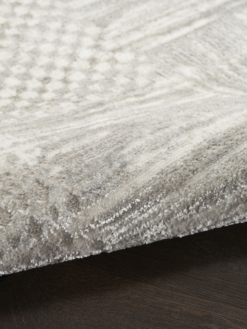 Glitz GLZ09 Silver/Gray 3'11" x 5'11" Rug