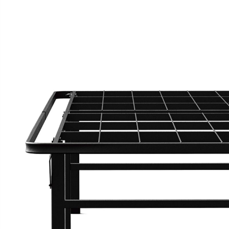 High Rise Metal Platform Bed Frame &ndash; Sturdy Steel Structure with Ample Under Bed Storage Space For Bedroom image number 2