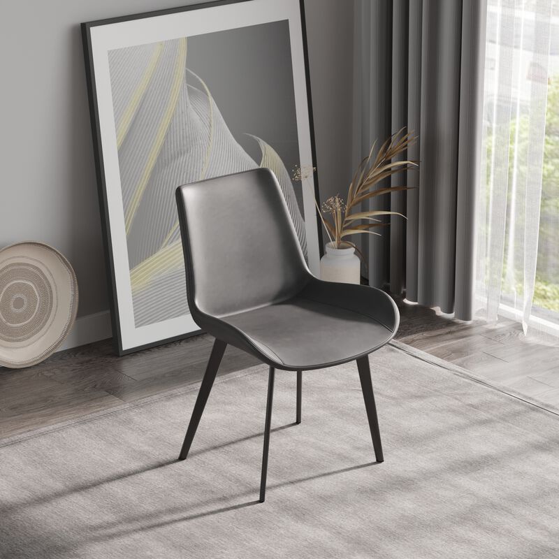 Streamdale Modern Dining Chair Living Room Metal Leg Dining Chair-2 Pcs/Ctn image number 1