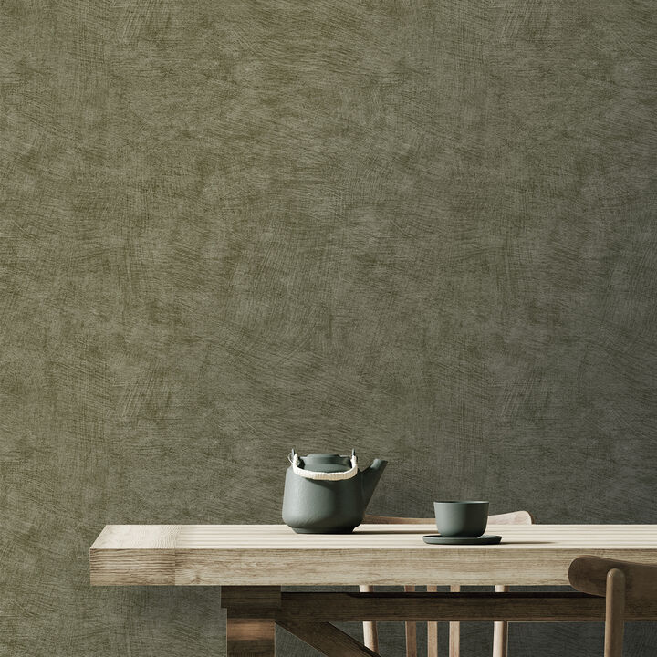 Pampas Plain Brushed Texture Wallpaper