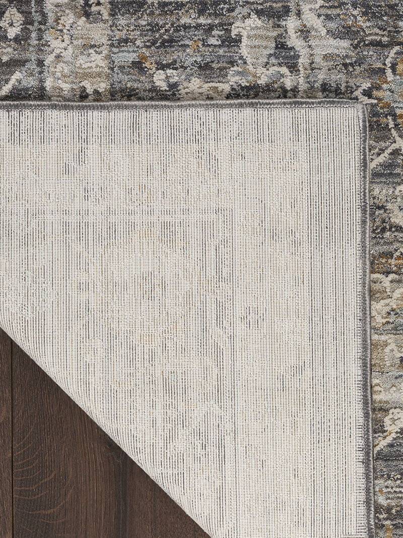Lynx LNX03 Slate/Multicolor 2'3" x 12' Rug image number 1