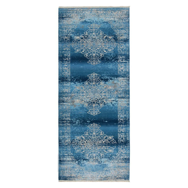 RUGSOTIC CARPETS MACHINE MADE POLYESTER AREA RUGS - Runner Shape, Classic Oriental Traditional  Design,Low Pile Machine Made Area Rugs for Living Room, Bed Room (M00065) image number 0