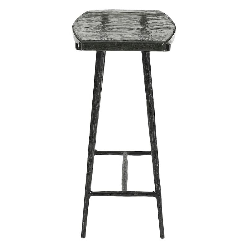 World Interiors Calloway 17" Side Table with Glass Top image number 2