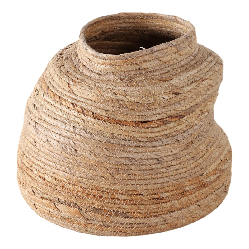 13x12" Curvy Banana Leaf Vase, Natural image number 1