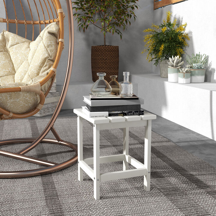 Hivvago 15" Outdoor Patio Side Table for Backyard or Lawn