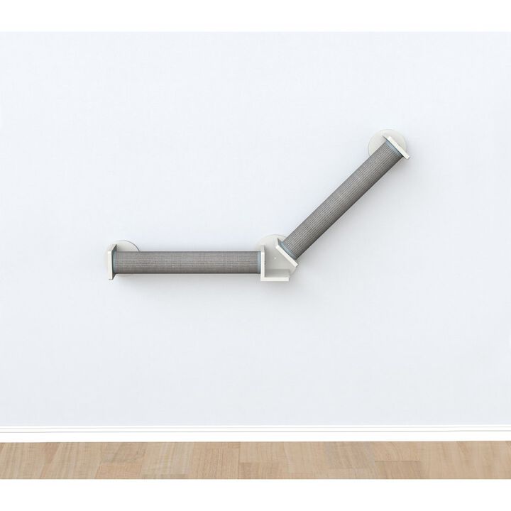 TRIXIE Wall Set 4 Wall Mounted Cat Perch System with 2 Sisal Scratching Posts